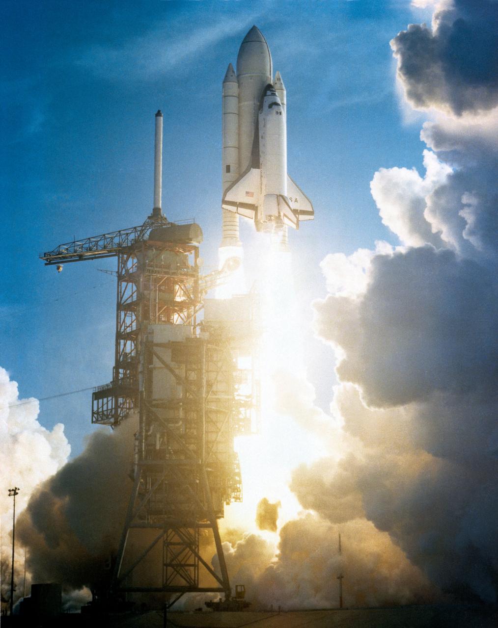 Space shuttle Columbia launches on STS-1 · NASA