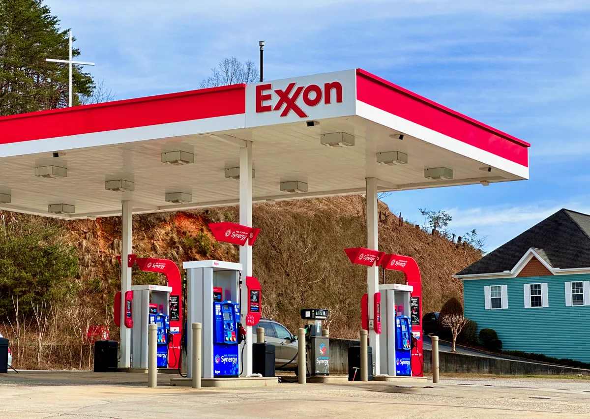 ExxonMobil gas station in Hiawassee, Georgia